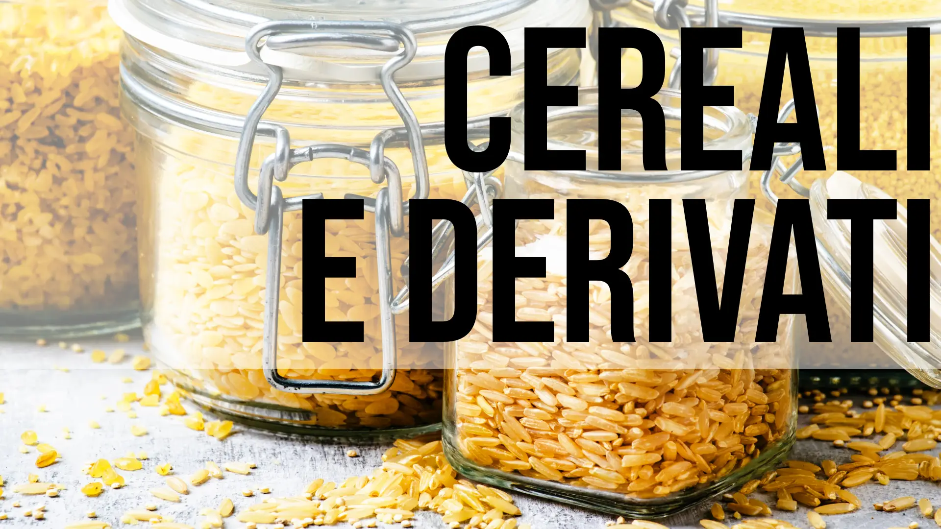 Copertina cereali e derivati